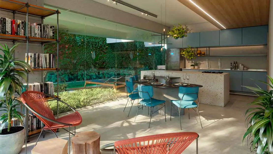 Planta/Perspectiva do empreendimento 