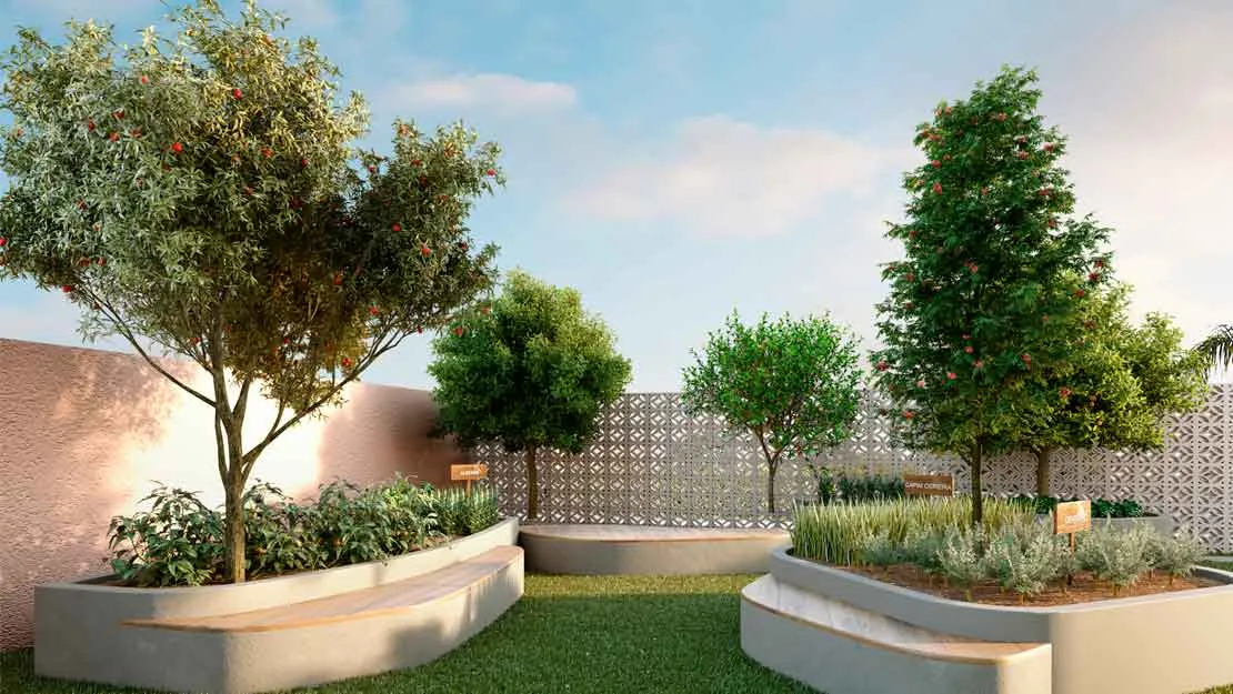 Planta/Perspectiva do empreendimento 