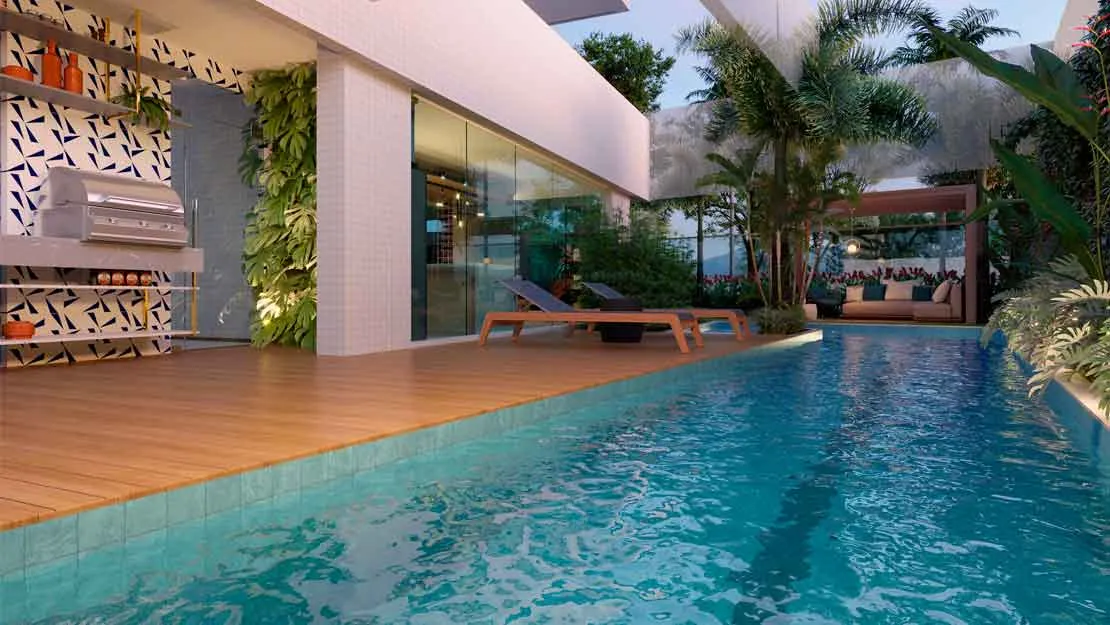 Planta/Perspectiva do empreendimento 