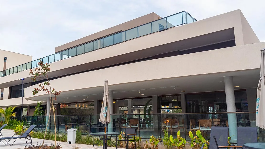 Planta, Perspectiva e Foto real do empreendimento 