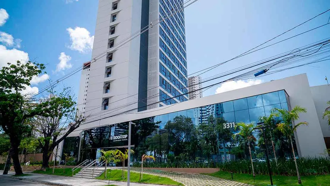 Planta, Perspectiva e Foto real do empreendimento 