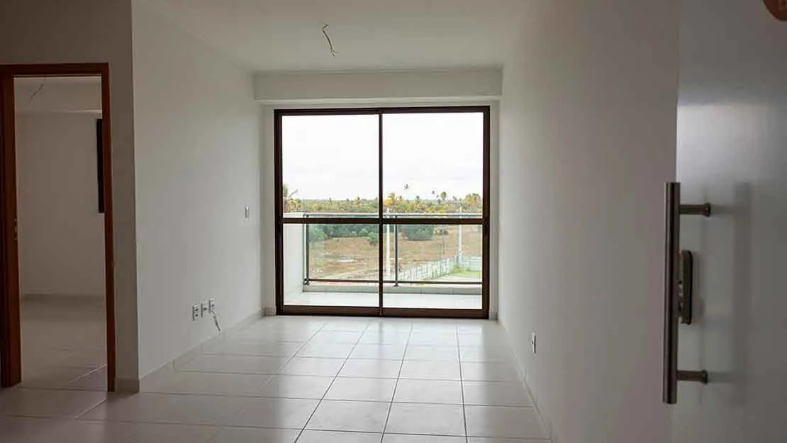 Planta, Perspectiva e Foto real do empreendimento 