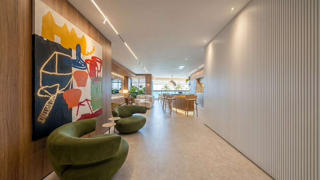 Planta, Perspectiva e Foto real do empreendimento 