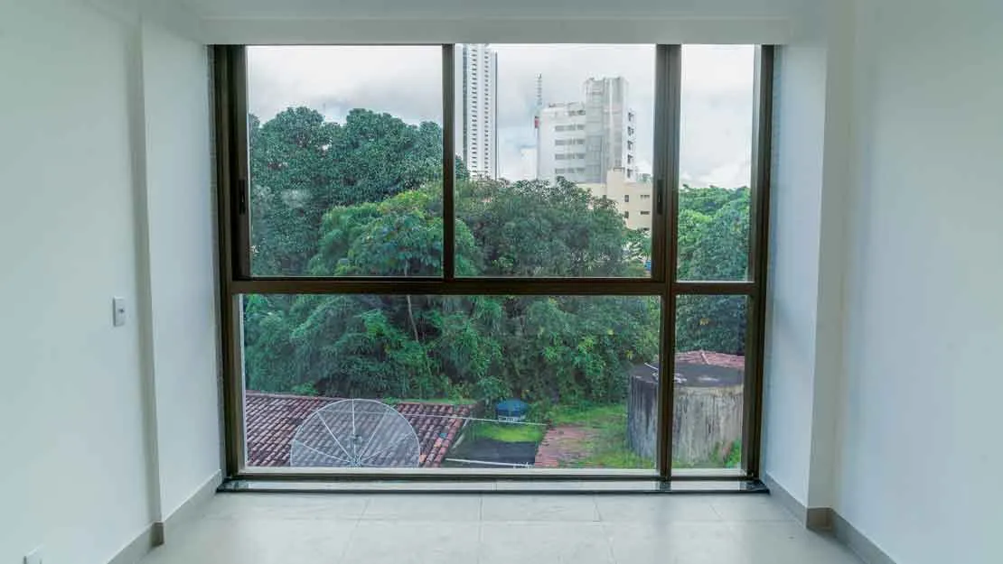 Planta, Perspectiva e Foto real do empreendimento 